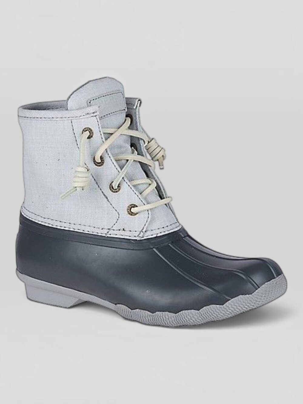 NEW Women's Sperry Topsider Saltwater Duck Boots Grey Size 5M